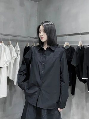 Fall 2020 new loose-fitting original design feeling minority shirt fashion dark long-sleeved shirt women
Fall 2020 new loose-fitting original design feeling minority shirt fashion dark long-sleeved shirt women