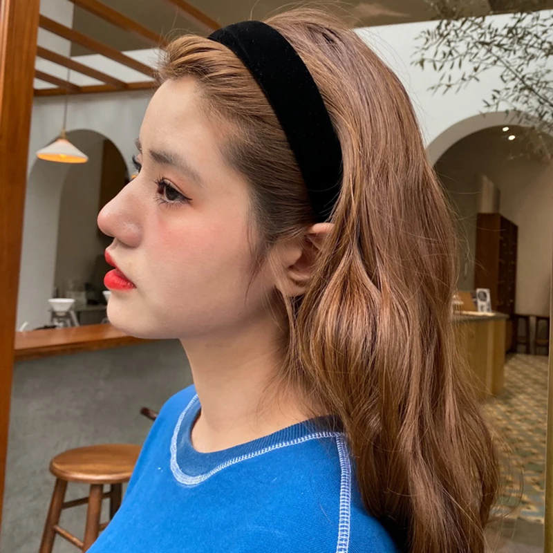Solid Velvet Bezel Women Headband Girls Vintage knit Hair Bands Soft Hairband Headwear Hair Rubbers Elastic Hair Bands
Solid Velvet Bezel Women Headband Girls Vintage knit Hair Bands Soft Hairband Headwear Hair Rubbers Elastic Hair Bands