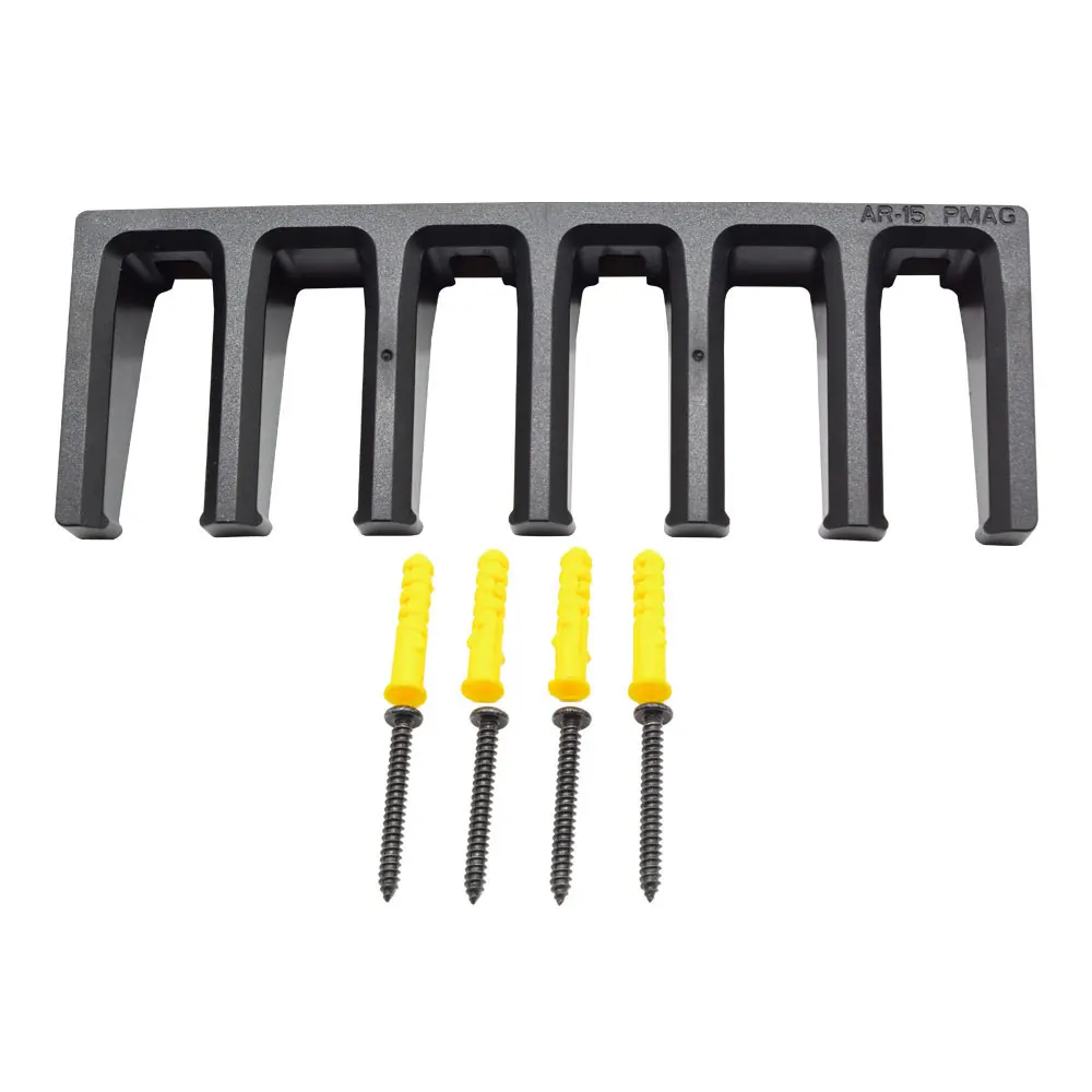Solid ABS 6X Standard PMAG Wall Mount Magazine Rack Family Magazine Storage Rack for Glock Shooting Tactical Hunting Accessories
Solid ABS 6X Standard PMAG Wall Mount Magazine Rack Family Magazine Storage Rack for Glock Shooting Tactical Hunting Accessories