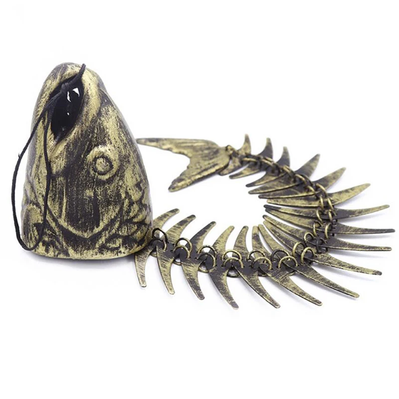 1pc Retro Metal Cast Iron Fish Bones Fishing Wind Chimes Bell Home Hanging Decor
1pc Retro Metal Cast Iron Fish Bones Fishing Wind Chimes Bell Home Hanging Decor