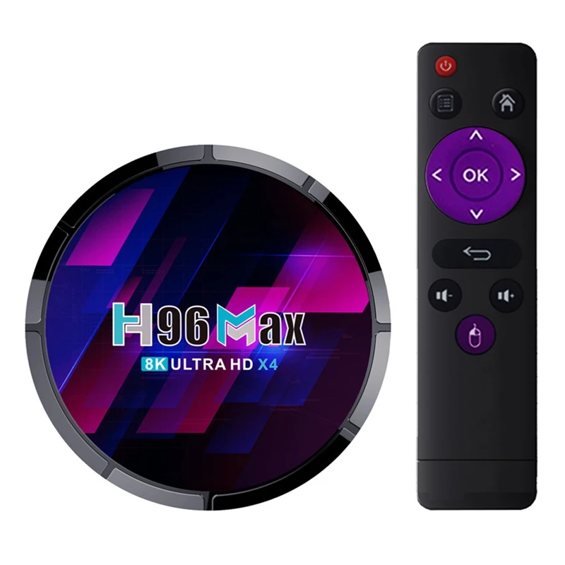 

H96 MAX X4 TV Box Android 10 Amlogic S905X4 2G 16G 4K 1080P 3D Video Media Player 2.4G&5G Wifi Set Top Box EU Plug