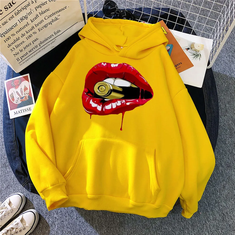 Red Lip Print Print Hoodies Women Clothing Bottoming Long Sleeve Tops Loose Pocket Sweatshirt Girl Casual Pullover Fall Spring
Red Lip Print Print Hoodies Women Clothing Bottoming Long Sleeve Tops Loose Pocket Sweatshirt Girl Casual Pullover Fall Spring
