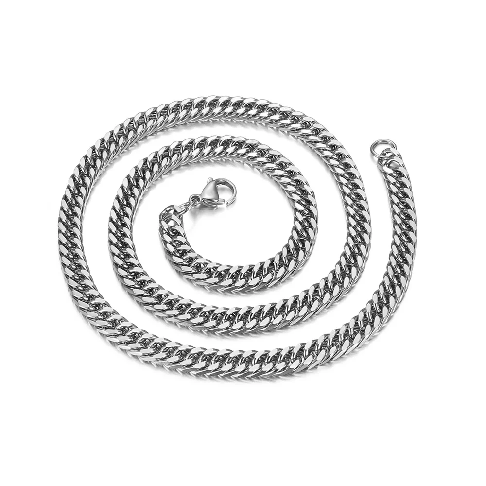 Punk Men Long Choker Necklace Silver Cololr Stainless Steel Miami Curb Cuban Link Chains For Women Men Jewelry Dropshipping
Punk Men Long Choker Necklace Silver Cololr Stainless Steel Miami Curb Cuban Link Chains For Women Men Jewelry Dropshipping