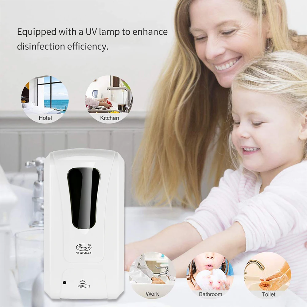 Touchless UV Light Hand Cleaner Induction Hand Soap Machine Alcohol Mist Spray Hand Automatic Sensor with UV Lamp
Touchless UV Light Hand Cleaner Induction Hand Soap Machine Alcohol Mist Spray Hand Automatic Sensor with UV Lamp