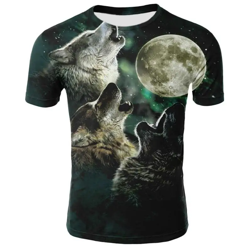 2020 Summer T shirt Men Streetwear Round Neck Short Sleeve Tees Tops Funny Animal Male Clothes Casual Wolf 3D Print Tshirt
2020 Summer T shirt Men Streetwear Round Neck Short Sleeve Tees Tops Funny Animal Male Clothes Casual Wolf 3D Print Tshirt