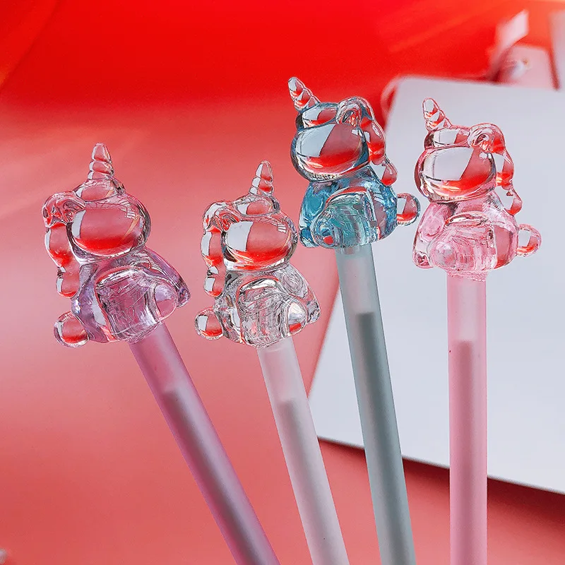 40 pcs/lot Crystal Unicorn Gel Pen Cute Office Stationery School Water Gel Ink Pen black ink Signature Pen escolar
40 pcs/lot Crystal Unicorn Gel Pen Cute Office Stationery School Water Gel Ink Pen black ink Signature Pen escolar