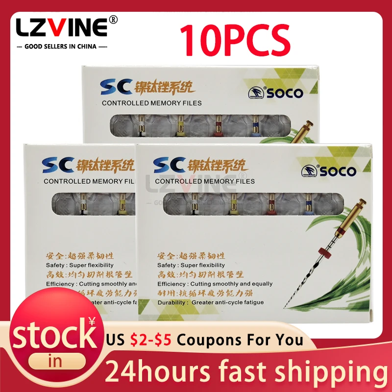 Dental Rotary Files SOCO Files 21mm 25mm SC Pro Niti File System Assorted Green Packing Root Canal Files Stomatology instruments
Dental Rotary Files SOCO Files 21mm 25mm SC Pro Niti File System Assorted Green Packing Root Canal Files Stomatology instruments