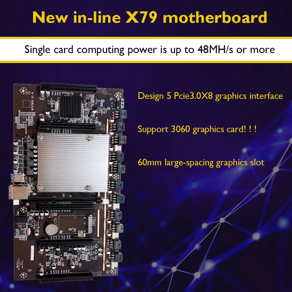 X79-H61 добыча материнская плата LGA 2011 Процессор гнездо 5 PCIe PCI Express 3,0 X8 Слоты DDR3 слот для карт памяти для криптовалюты Майнер
X79-H61 добыча материнская плата LGA 2011 Процессор гнездо 5 PCIe PCI Express 3,0 X8 Слоты DDR3 слот для карт памяти для криптовалюты Майнер
