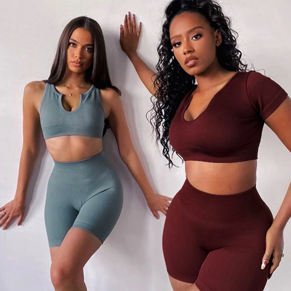 Women's 2-Piece Workout Set U-Neck Yoga Suit High Waist Seamless Tank Top and Leggings Sports Suit Yoga Suit Workout Suit
Women's 2-Piece Workout Set U-Neck Yoga Suit High Waist Seamless Tank Top and Leggings Sports Suit Yoga Suit Workout Suit