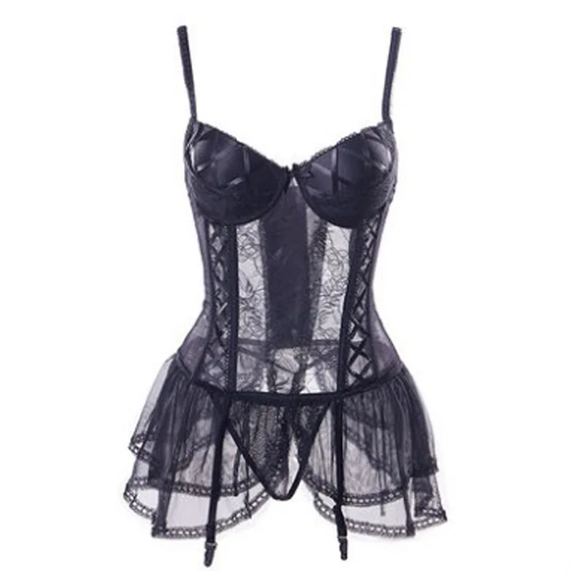 New sexy lingerie sexy keel tied steel ring chest pad underwear lace princess dress set plus size lingere cosplay lingerie 
New sexy lingerie sexy keel tied steel ring chest pad underwear lace princess dress set plus size lingere cosplay lingerie