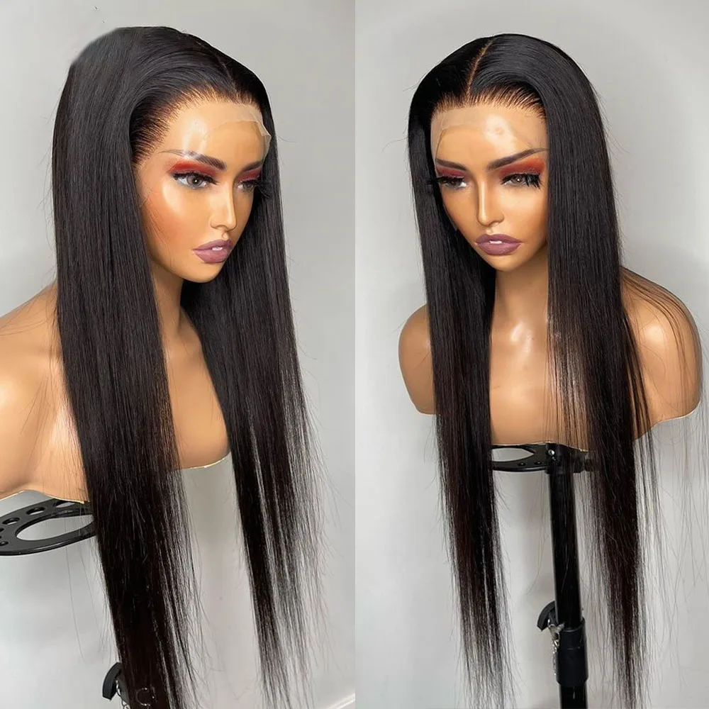 26Inch 180% Density Long Straight Jet Black Natural Hairline Glueless Soft Lace Front Wig For Black Women Babyhair Daily Cosplay
26Inch 180% Density Long Straight Jet Black Natural Hairline Glueless Soft Lace Front Wig For Black Women Babyhair Daily Cosplay