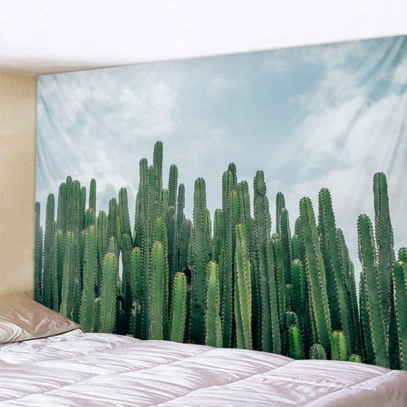 Tropical plant printing tapestry cactus wall hanging Nordic ins home living room bedroom fabric painting background decoration
Tropical plant printing tapestry cactus wall hanging Nordic ins home living room bedroom fabric painting background decoration