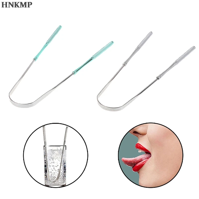 New Stainless Steel Tongue Scraper Cleaner Fresh Breath Cleaning Coated TongueToothbrush Dental Oral Hygiene Care Tools 
New Stainless Steel Tongue Scraper Cleaner Fresh Breath Cleaning Coated TongueToothbrush Dental Oral Hygiene Care Tools