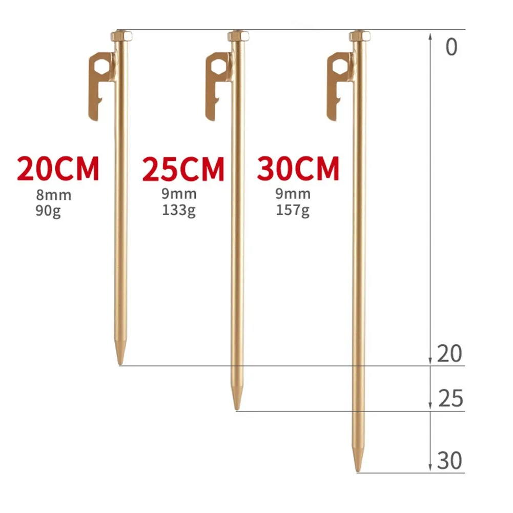 25 / 30cm Gold Steel Metal Tent Beach Canopy Camping Stakes Peg Ground Nail Outdoor Tent Travel Camping Accessories
25 / 30cm Gold Steel Metal Tent Beach Canopy Camping Stakes Peg Ground Nail Outdoor Tent Travel Camping Accessories