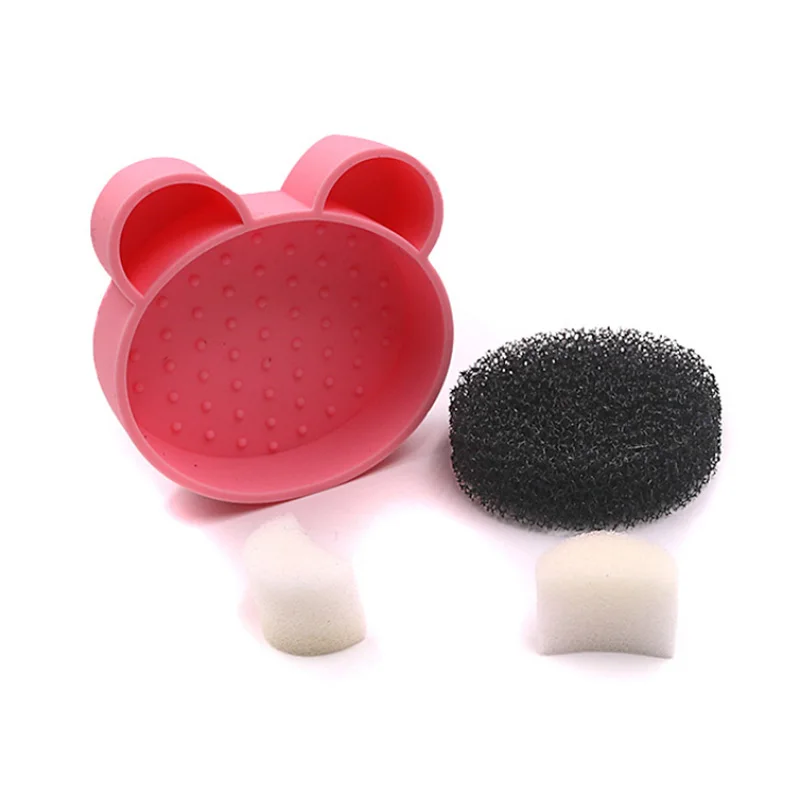 1pc Makeup Brush Cleaner Washing Brush Pad Cleaning Mat Cosmetic Brush Cleaner Universal Make Up Tool Bear Scrubber clean Box
1pc Makeup Brush Cleaner Washing Brush Pad Cleaning Mat Cosmetic Brush Cleaner Universal Make Up Tool Bear Scrubber clean Box
