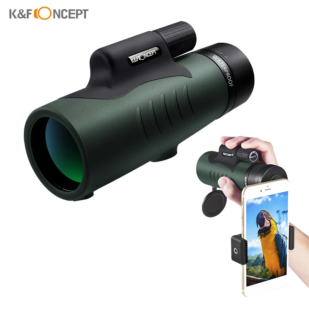 Монокулярный телескоп K & F CONCEPT 12X50, оптический объектив FMC BAK4 призмы, водонепроницаемость 10 м, с сумкой для переноски телефона
Монокулярный телескоп K & F CONCEPT 12X50, оптический объектив FMC BAK4 призмы, водонепроницаемость 10 м, с сумкой для переноски телефона