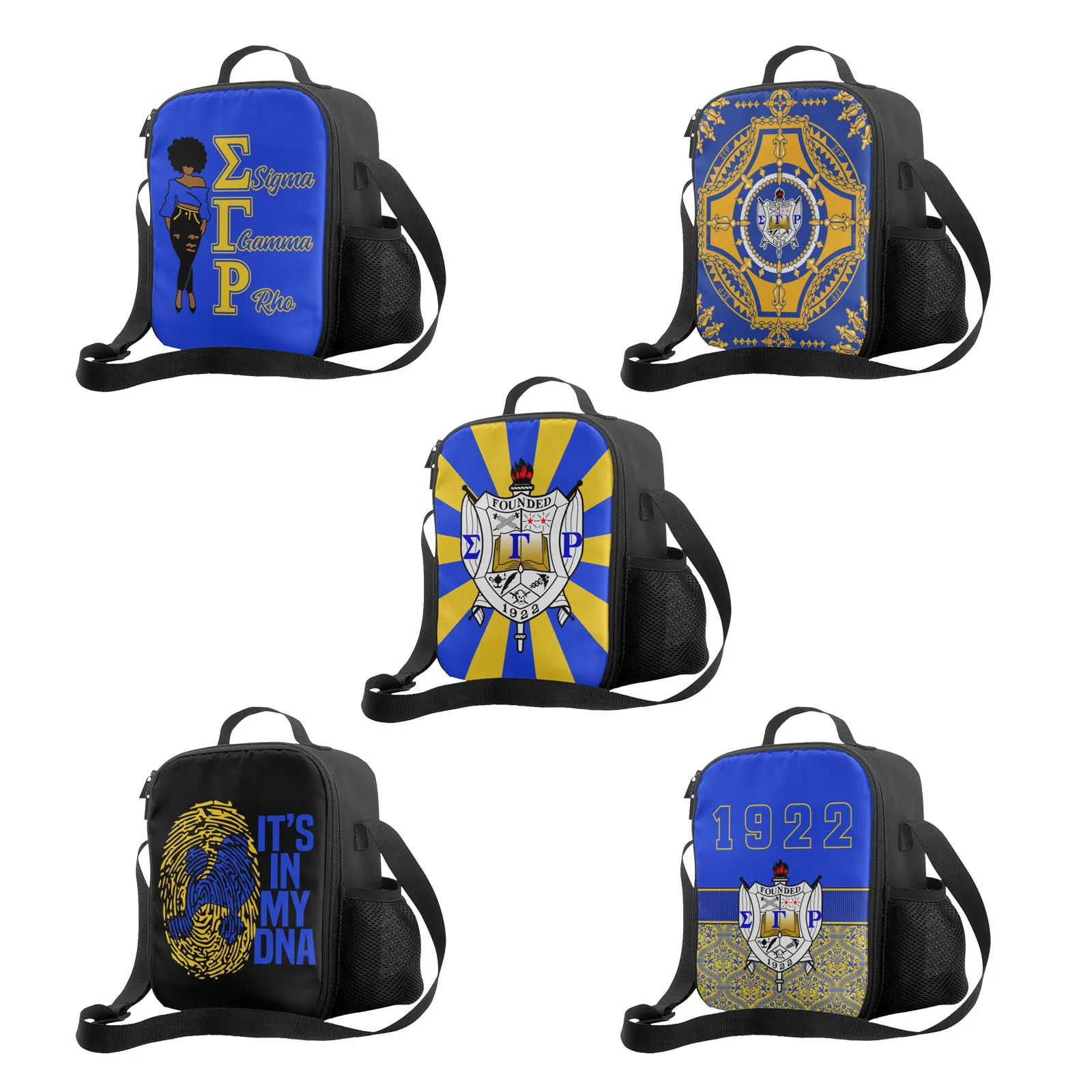 Sigma Gamma Rho 1922 SGR сумка для ланча Сумка-тоут Ланч-бокс изолированный термоконтейнер для ланча с регулируемым плечевым ремнем
Sigma Gamma Rho 1922 SGR сумка для ланча Сумка-тоут Ланч-бокс изолированный термоконтейнер для ланча с регулируемым плечевым ремнем