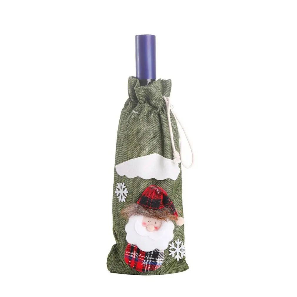 

Christmas Wine Bottle Cover Merry Christmas Decoration For Home Noel Christmas Ornaments Xams Gifts New Year 2022 Cristmas Decor