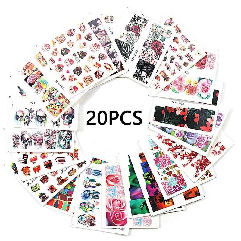 Hot!10/20 Sheets Mixed Flower Water Transfer Nail Art Sticker Watermark Decals DIY Decoration Manicure For Women Nail Beauty
Hot!10/20 Sheets Mixed Flower Water Transfer Nail Art Sticker Watermark Decals DIY Decoration Manicure For Women Nail Beauty