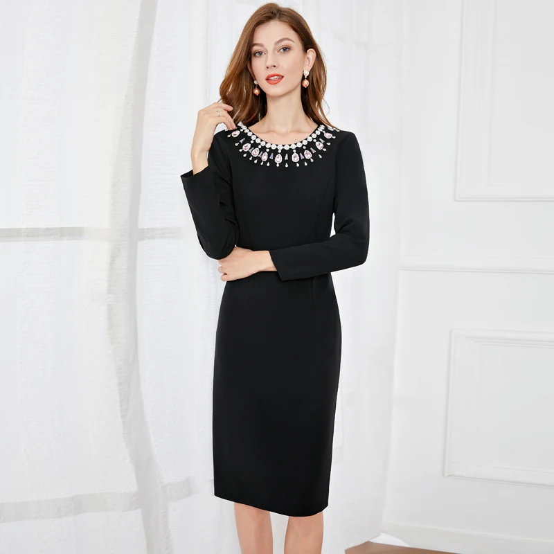 Runway High Quality Autumn Women's Fashion Party Office Sexy Vintage Elegant Chic Diamonds Green Black Pencil Long Sleeve Dress
Runway High Quality Autumn Women's Fashion Party Office Sexy Vintage Elegant Chic Diamonds Green Black Pencil Long Sleeve Dress