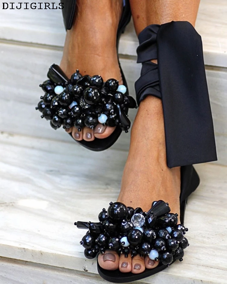 Dropshipping Handmade Sandals Women Flat Sandals Ankle Strap Beaded Special Women's Shoes Beach Sandals Plus Size 35-43
Dropshipping Handmade Sandals Women Flat Sandals Ankle Strap Beaded Special Women's Shoes Beach Sandals Plus Size 35-43