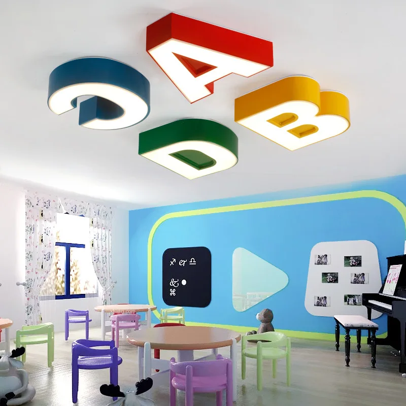 Kid's Led Ceiling Lamp Letter Abc Bedroom Ceiling Light Home Lighting Living Room Kindergarten Kid's Room Classroom Cartoon Lamp
Kid's Led Ceiling Lamp Letter Abc Bedroom Ceiling Light Home Lighting Living Room Kindergarten Kid's Room Classroom Cartoon Lamp