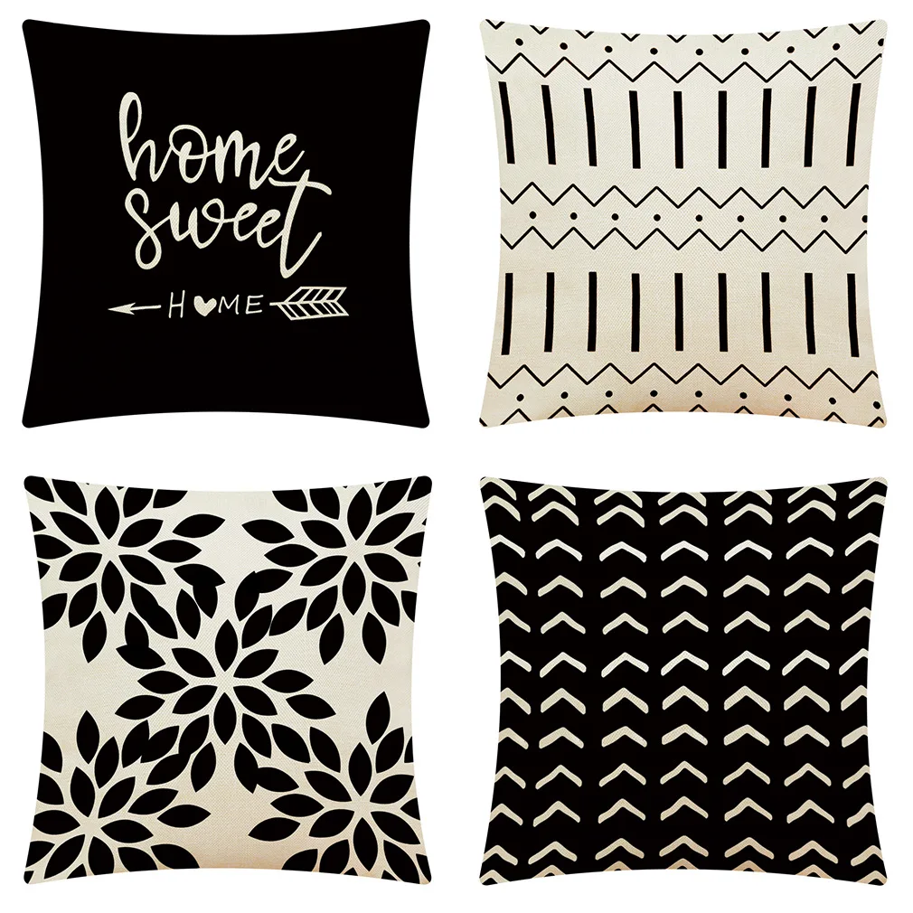 Simple Pillowcase Black Geometric Pillowcases Sweat Home Cotton Linen Leaves Pillow Case Car Pillow Sofa Pillow Cushion Cover
Simple Pillowcase Black Geometric Pillowcases Sweat Home Cotton Linen Leaves Pillow Case Car Pillow Sofa Pillow Cushion Cover