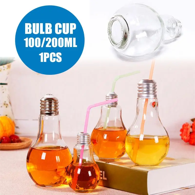 Bulb Water Bottle Juice Bottle Drink Decor Beverage Glass 100ML Water Bottle Milk Summer Home Light Tea
Bulb Water Bottle Juice Bottle Drink Decor Beverage Glass 100ML Water Bottle Milk Summer Home Light Tea