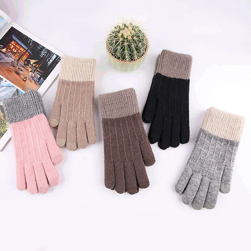 Autumn Winter Warm Mittens Women Men Touch Screen Gloves Fleece Velvet Thicken Wool Glove Couple Jacquard Knitted Elastic Mitten
Autumn Winter Warm Mittens Women Men Touch Screen Gloves Fleece Velvet Thicken Wool Glove Couple Jacquard Knitted Elastic Mitten
