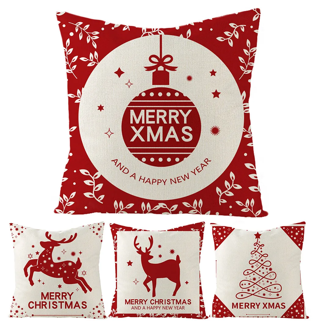 Merry Christmas Red Series Cushion Cover Throw Pillow Case Festive Elk Snowflake Cotton Linen Soft Sofa Home Christmas Pillow
Merry Christmas Red Series Cushion Cover Throw Pillow Case Festive Elk Snowflake Cotton Linen Soft Sofa Home Christmas Pillow