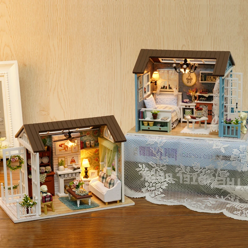 American Antique Series DIY doll House Warm Nostalgic Retro Wooden Miniature Dollhouse Toys For birthday Surprises Gifts 
American Antique Series DIY doll House Warm Nostalgic Retro Wooden Miniature Dollhouse Toys For birthday Surprises Gifts