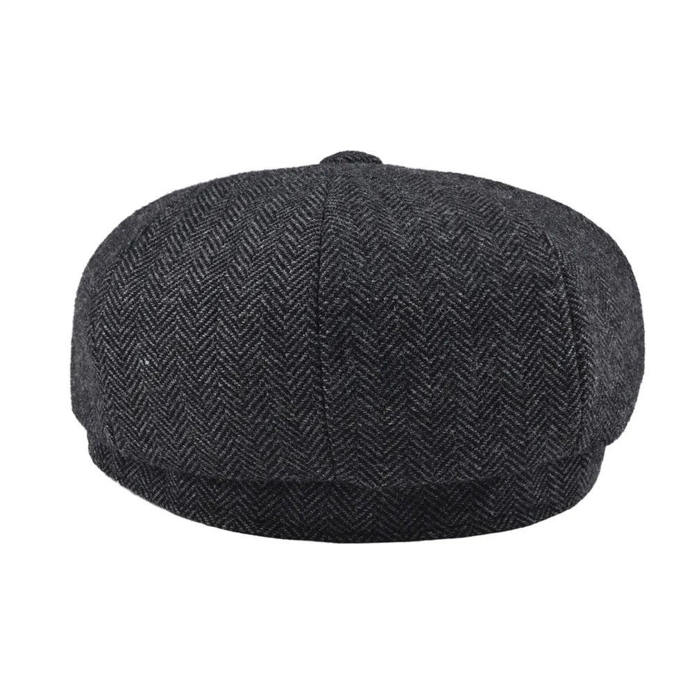 Tweed Wool piece Black Herringbone Newsboy Cap Men Classic Panel Style Flat Caps Women Beret Hat
Tweed Wool piece Black Herringbone Newsboy Cap Men Classic Panel Style Flat Caps Women Beret Hat