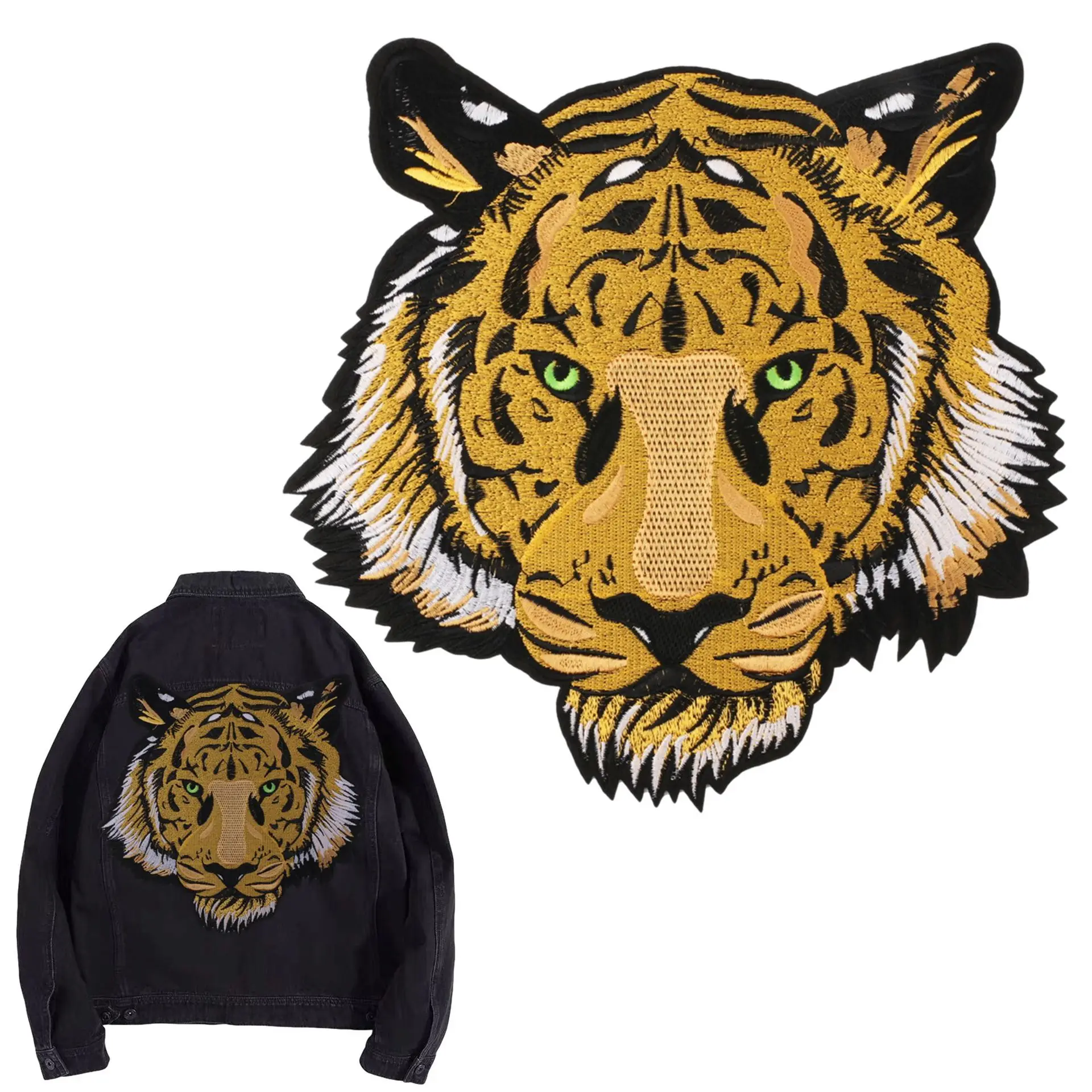 Large Tiger Head Embroidery Cloth Sticker Tiger Head Badge Diy T-shirt Clothes Patchwork Patch Ironing Applique
Large Tiger Head Embroidery Cloth Sticker Tiger Head Badge Diy T-shirt Clothes Patchwork Patch Ironing Applique