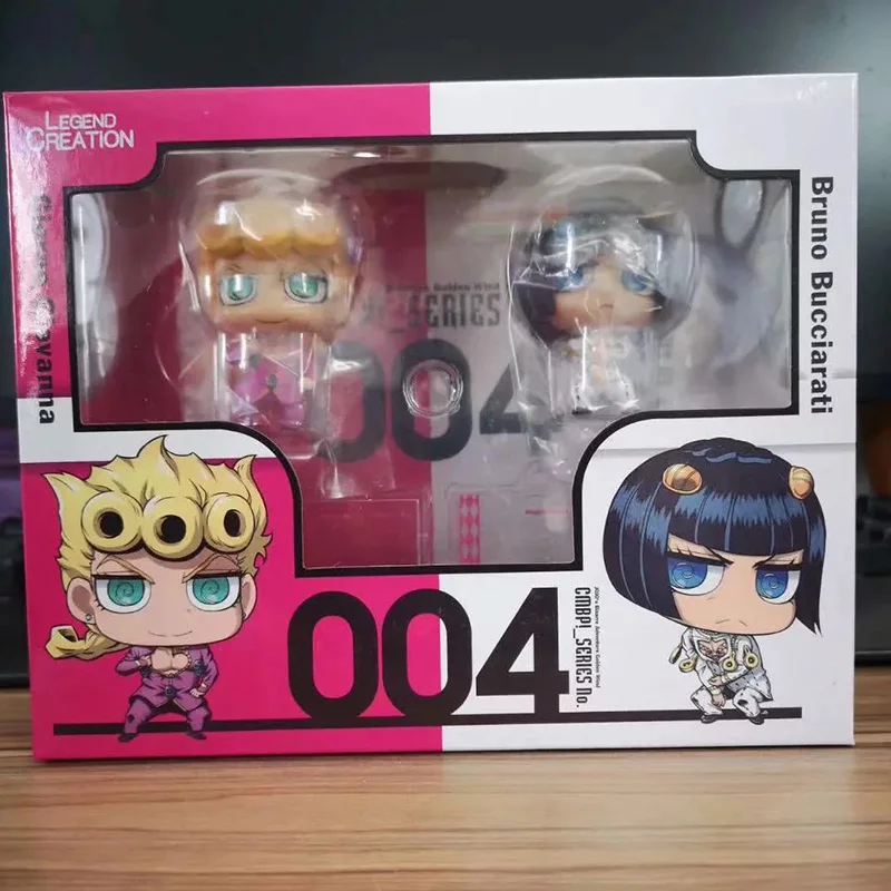 Anime 2pcs/set JoJo's Bizarre Adventure Giorno Giovanna Q Version 6.5CM PVC Action Figure Box Egg Model Toy Gift For Children
Anime 2pcs/set JoJo's Bizarre Adventure Giorno Giovanna Q Version 6.5CM PVC Action Figure Box Egg Model Toy Gift For Children