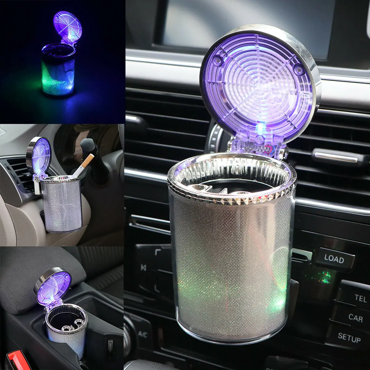 2021 NEW!!! Pretty Cool Car LED Light Up Ashtray Holder Smokeless Ash Cigarette Cylinder Cup Colorful Car Interior Accessories
2021 NEW!!! Pretty Cool Car LED Light Up Ashtray Holder Smokeless Ash Cigarette Cylinder Cup Colorful Car Interior Accessories
