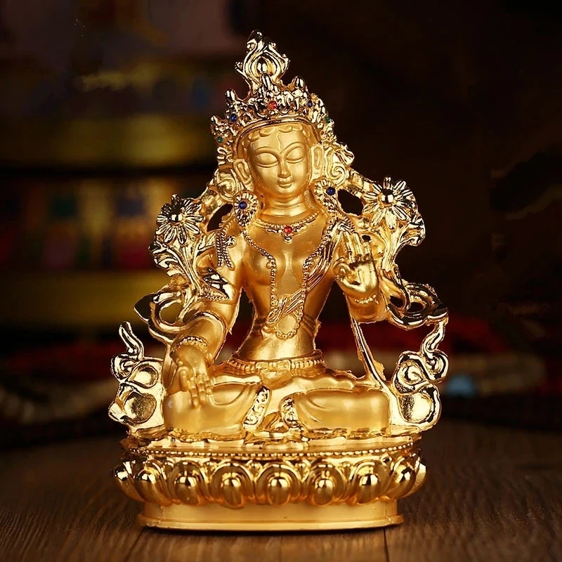 Efficacious Green Tara Tranic Gilding 14cm Gold Buddha Alloy Metal Buddhist Suppliers Home/ Office Decorate Statue Craft
Efficacious Green Tara Tranic Gilding 14cm Gold Buddha Alloy Metal Buddhist Suppliers Home/ Office Decorate Statue Craft