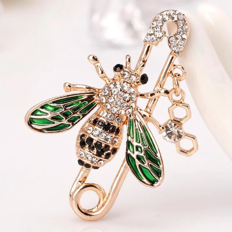 Bee Insect Brooch Pin Fashion Women Pins Gold Plating Rhinestone Pins And Brooches Scarf Clip Broche Jewelry
Bee Insect Brooch Pin Fashion Women Pins Gold Plating Rhinestone Pins And Brooches Scarf Clip Broche Jewelry