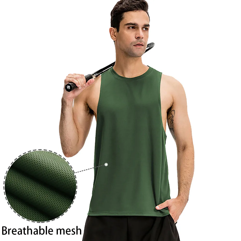 Men Gym Tank Top Dry Fit Breathable Mesh Vest Fitness Loose Sports Top Running Training Crossfit Basketball Sleeveless T-shirt
Men Gym Tank Top Dry Fit Breathable Mesh Vest Fitness Loose Sports Top Running Training Crossfit Basketball Sleeveless T-shirt