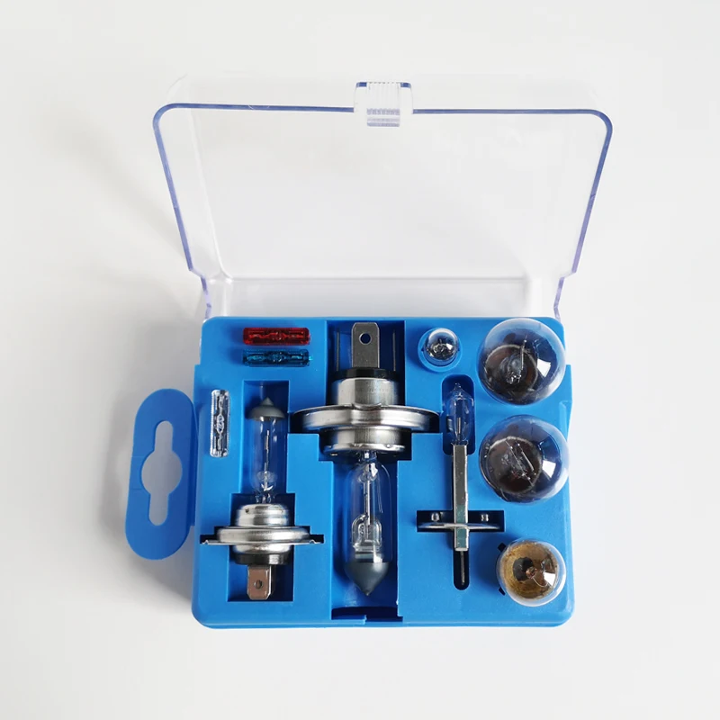 Car Halogen Emergency Kit H1 H4 H7 55W 60W Light Bulb Fuse Car Kit Spares T10 W5W 1156/ba15s 1157 G18 Replacement Kit Set
Car Halogen Emergency Kit H1 H4 H7 55W 60W Light Bulb Fuse Car Kit Spares T10 W5W 1156/ba15s 1157 G18 Replacement Kit Set