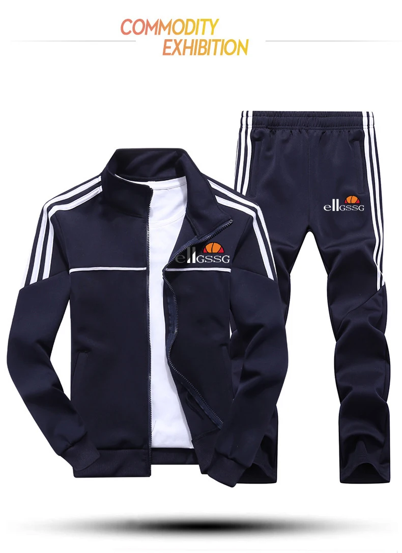 New men's suit spring and autumn men's sportswear 2-piece zipper sportswear jacket + pants sportswear men's large size L-4XL
New men's suit spring and autumn men's sportswear 2-piece zipper sportswear jacket + pants sportswear men's large size L-4XL