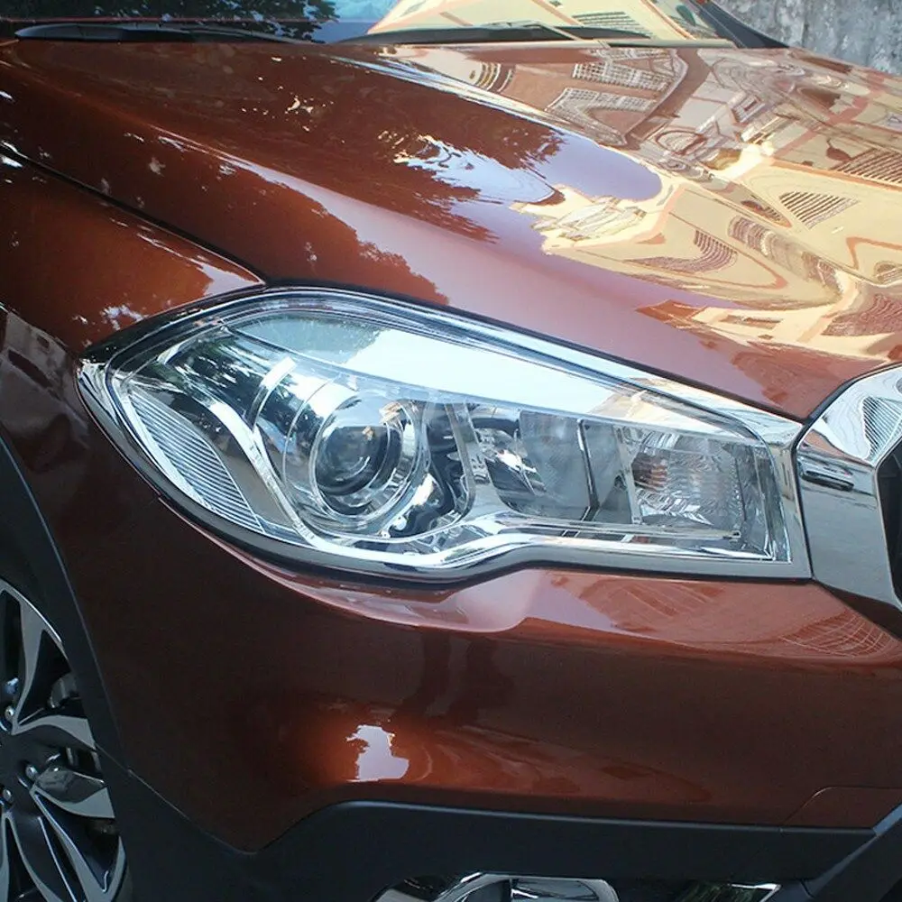 For Suzuki SX4 S-Cross facelift 2017 2018 Chrome Front Headlight Lamp Cover Trim
For Suzuki SX4 S-Cross facelift 2017 2018 Chrome Front Headlight Lamp Cover Trim