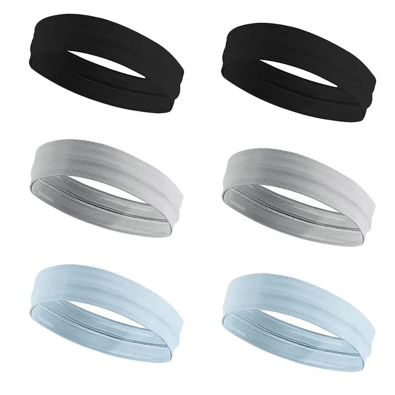 6Pcs Sport Headbands Wicking Stretchy Athletic Sweatband Exercise Headbands for Basketball Football Running Gym
6Pcs Sport Headbands Wicking Stretchy Athletic Sweatband Exercise Headbands for Basketball Football Running Gym
