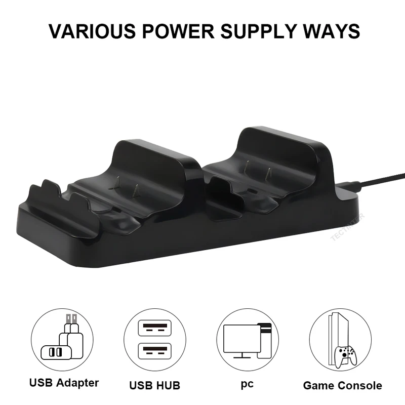 Dual Charger For XBox One Slim/X Controller Gamepad Battery Charger Joystick Charging base Dock Station Stand Gaming Accessories
Dual Charger For XBox One Slim/X Controller Gamepad Battery Charger Joystick Charging base Dock Station Stand Gaming Accessories