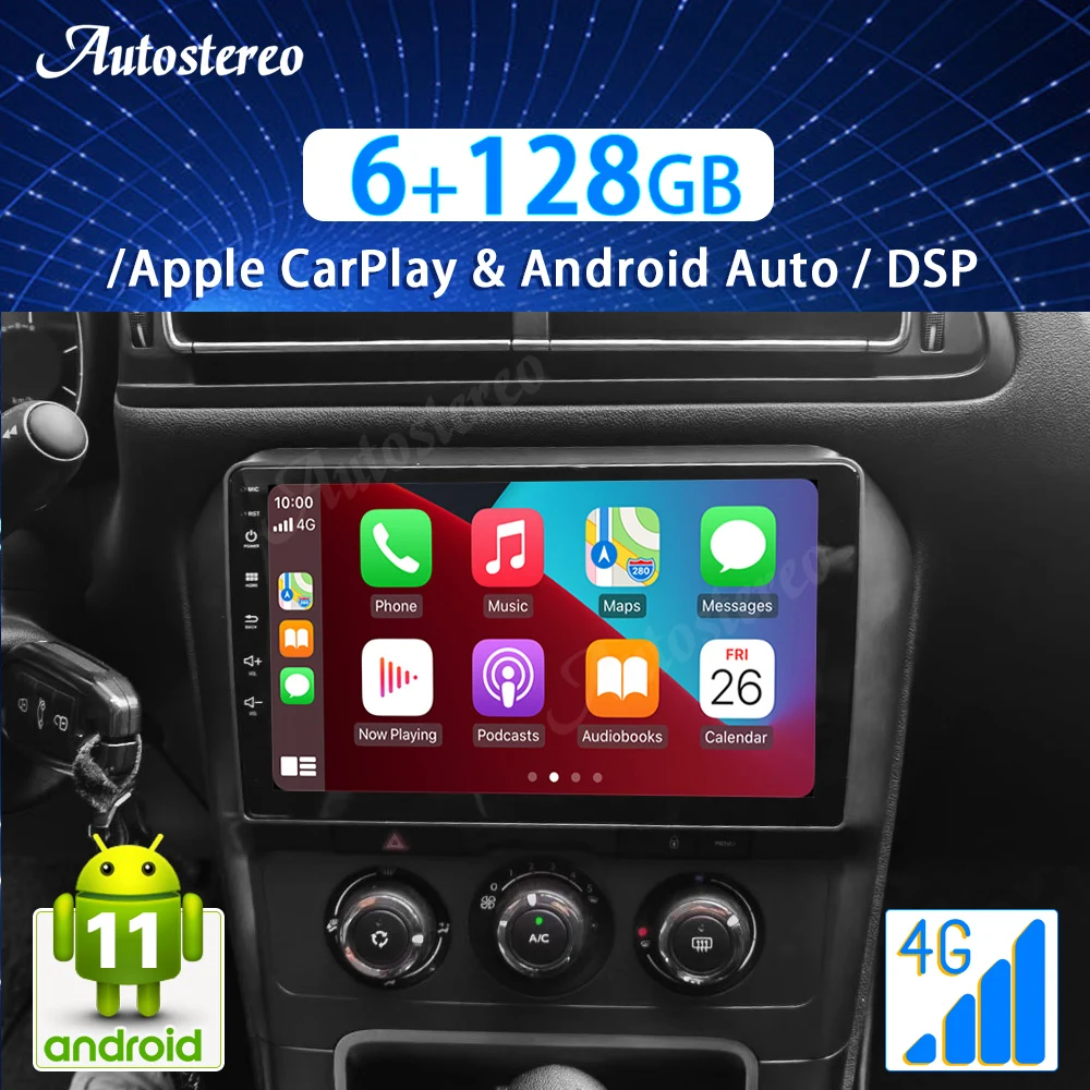 Автомагнитола для Citroen C4 C4L 2004-2012 Android11 DSPCar, GPS, мультимедийный плеер, навигация, головное устройство Carplay, IPS экран, лента
Автомагнитола для Citroen C4 C4L 2004-2012 Android11 DSPCar, GPS, мультимедийный плеер, навигация, головное устройство Carplay, IPS экран, лента