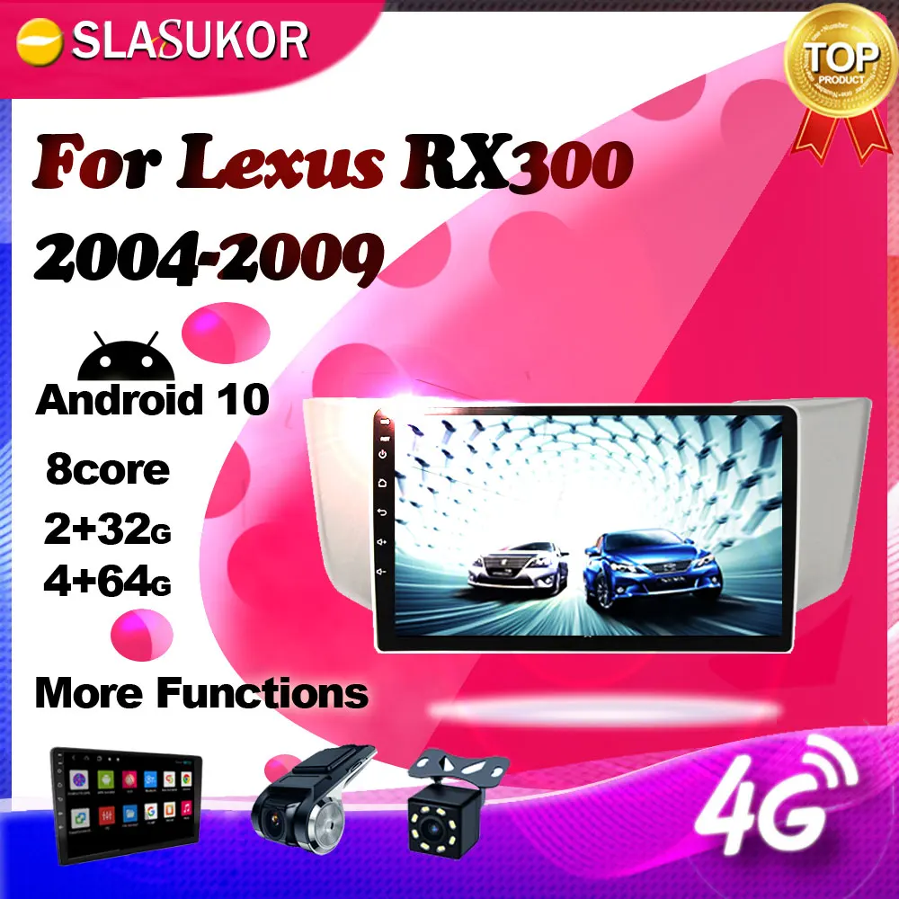 Мультимедийный проигрыватель на Android для Lexus RX300 RX330 RX350 RX400H 2004 2009 автомобильное