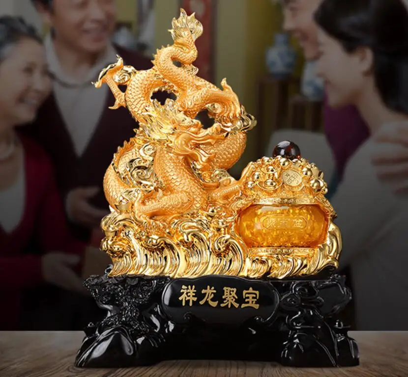 Zhaocailong furnishes town curtilage Golden Dragon sitting room decoration Coronet collection room counter desktop crafts
Zhaocailong furnishes town curtilage Golden Dragon sitting room decoration Coronet collection room counter desktop crafts