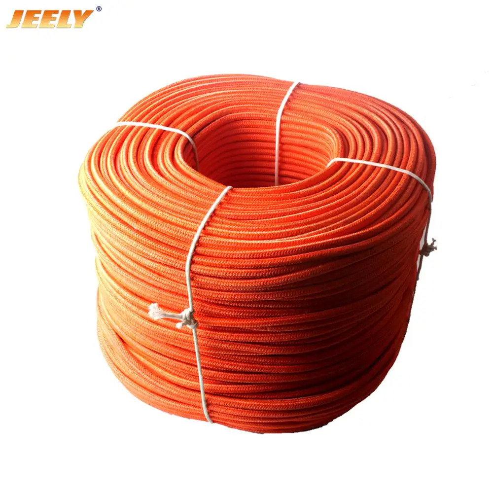 50 м 3 мм UHMWPE ядро с полиэстеровым покрытием буксировочная линия круглая жесткая