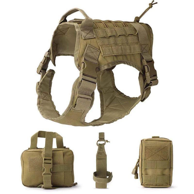 Tactical Service Dog Harness Clothes Suit Vest Army Military with Accessory Kit Police Dogs Pet Clothes Water Bottle Carrier Bag
Tactical Service Dog Harness Clothes Suit Vest Army Military with Accessory Kit Police Dogs Pet Clothes Water Bottle Carrier Bag