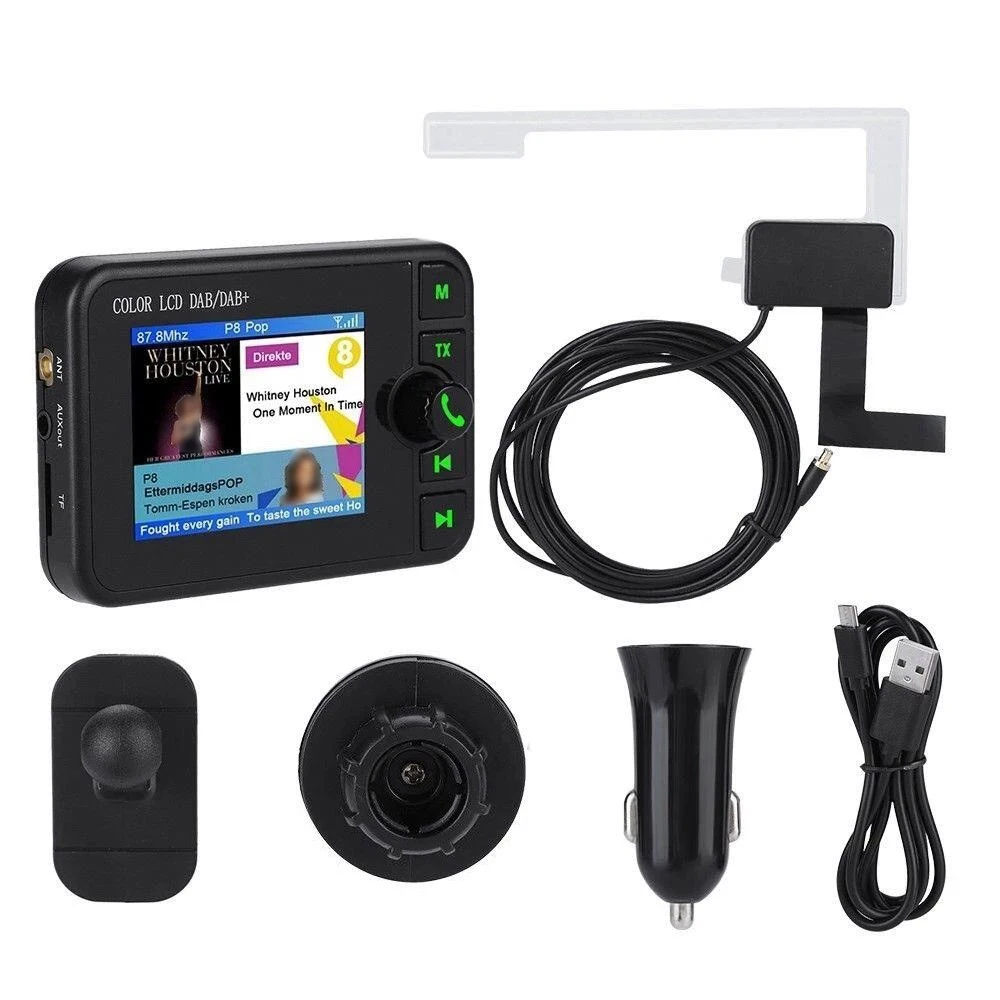 Colorful Display Screen Radio Receiver In Car Stereo Sound Digital Signal Broadcast Receiver+ Car Bluetooth MP3 FM Transmitter
Colorful Display Screen Radio Receiver In Car Stereo Sound Digital Signal Broadcast Receiver+ Car Bluetooth MP3 FM Transmitter