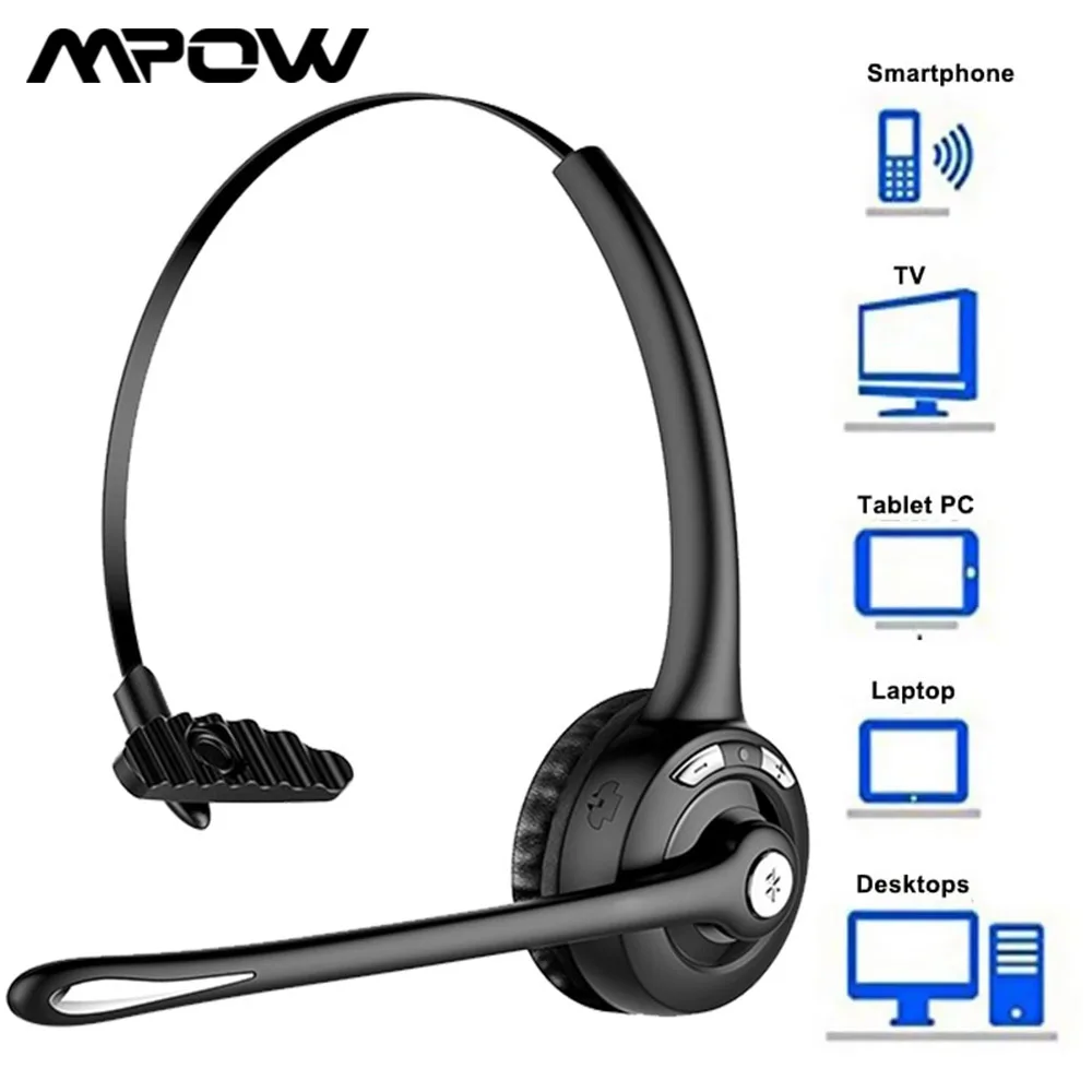 Mpow Active Noise Cancelling Headphones Bluetooth Headphones Wireless Headset Noise Cancelling Earphone Over Ear with Mic Office
Mpow Active Noise Cancelling Headphones Bluetooth Headphones Wireless Headset Noise Cancelling Earphone Over Ear with Mic Office